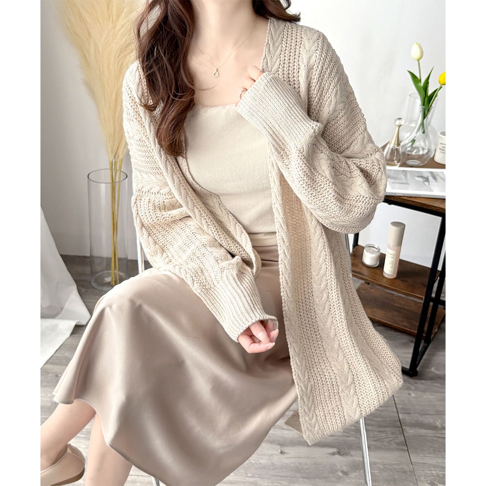 ざっくりポンチカーディガン [C5861] | 神戸レタス(KOBE LETTUCE