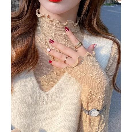 [^:vl-2009]POINTE@ׂȕ͋C܂Ƃ郌[X^b`fUC̊̂郌[XfނAVvȃgbvXɉ؂₩Y܂BlbNƑ̃tiȃANZgƂȂA܂炩Ă܂BE茩炵VGbgׂʂ̂fނĝɉAقǂ悢tBbg𐶂ݏo܂BL~s̃Ci[ƂĂAfj킹̃JWAX^Cɂޖ\ȈꖇłBEy₩ŒSn̂悢_炩fޔŐLт̂鐶n₷AԂ̒płXgXɂSnłBG߂̕ςڂɂ₷AC[hɂP̂ɂg֗ȃgbvXłBDETAILň::藠n:ȂLk:|Pbg:ȂCHECKX^btۂɕuɂč̐̂ł̂Ŏ኱̌덷ꍇ܂Bg̃j^[[ɂAFۂ̏iƈقȂČꍇ܂BYɂdlEFقȂꍇ܂B