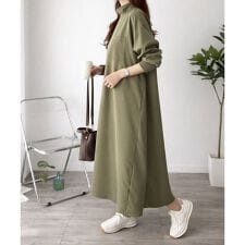 ハイネックロングワンピース