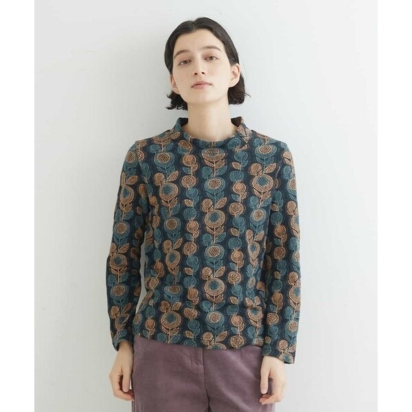 ジャンニ・ロ・ジュディチェ] イレギュラーヘムフラワープリント