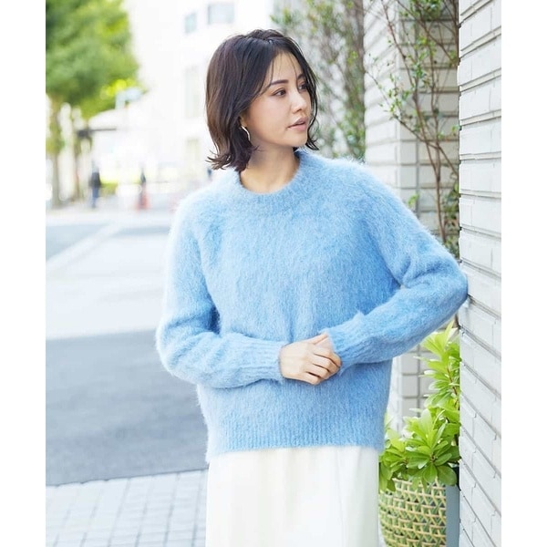 小さいサイズ]アルパカ混シャギーニット | ミッシェルクラン(MICHEL