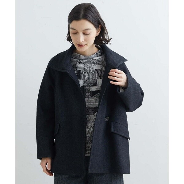 リバー染めウールショートコート | ジャンニ・ロ・ジュディチェ(GIANNI