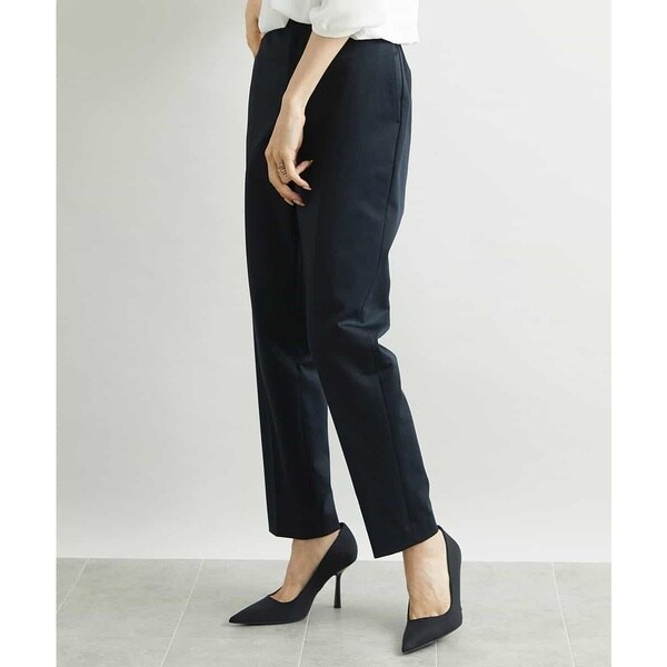 ミッシェルクラン（MICHEL ）/[小さいサイズ]トップサーモカルゼテーパードパンツ(定番スーツ/機能素材） 小さいサイズ]トップサーモカルゼテーパードパンツ(定番スーツ/機能