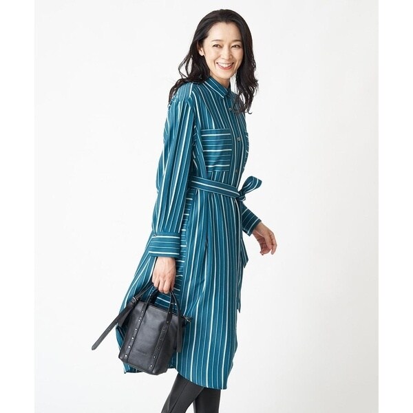 日本製]ドビーストライプシャツワンピース | ジョルジュ・レッシュ
