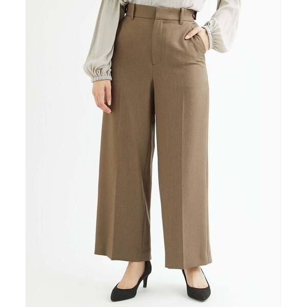 小さいサイズ】パウダーツイルストレッチワイドパンツ/洗える | MK
