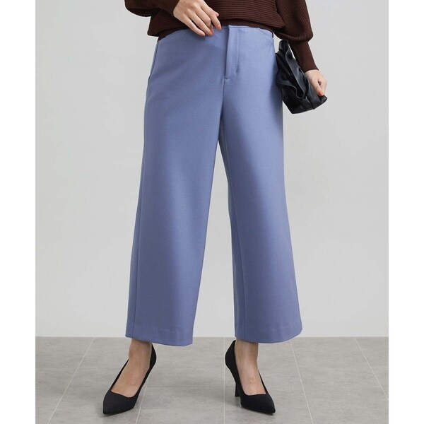 セットアップ対応]ステッチ刺繍ワイドクロップドパンツ | ジャンニ・ロ