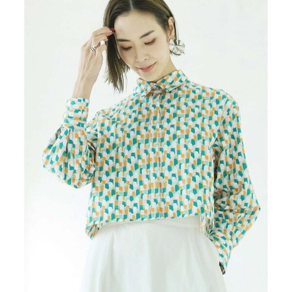 小さいサイズ]ビックシルエットストライプシャツ(セットアップ対応