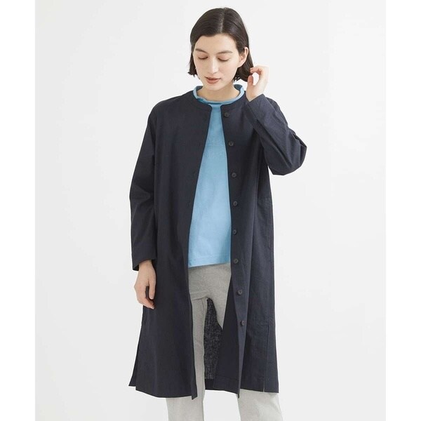 [洗える]綿麻シュリンクチュニックブラウス GIANNI LO GIUDICE｜[洗える]綿麻シュリンクチュニックブラウス