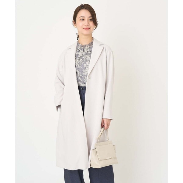 【大人気】スローブイエナ　ハミルトン　チェスターコート　23AW 　ネイビー　S SLOBE IENA（スローブイエナ）の「HAMILTONダブルフェイスロング