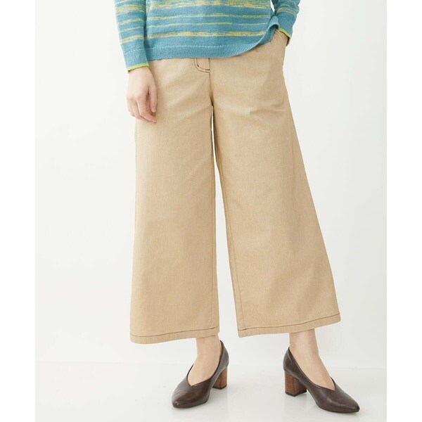 ジャンニ・ロ・ジュディチェ（GIANNI LO GIUDICE）/[セットアップ対応]デニムライクストレッチワイドパンツ セットアップ対応]デニムライクストレッチワイドパンツ | ジャンニ・ロ