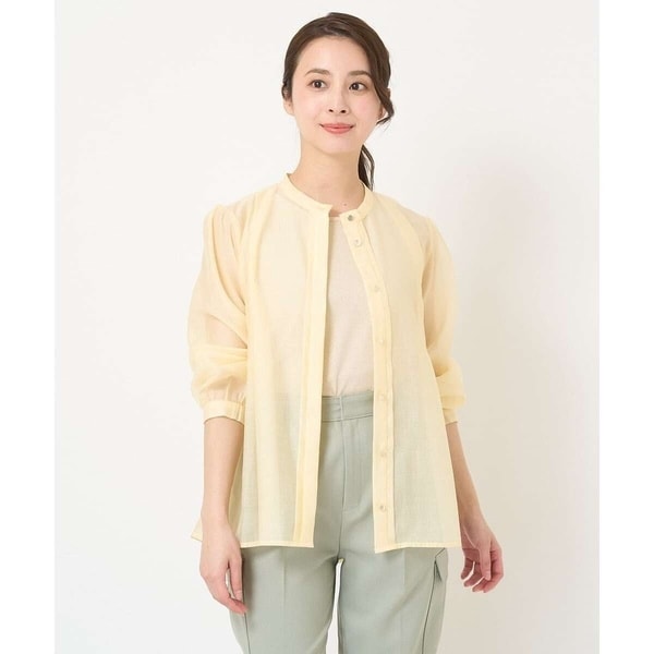 MK ミッシェルクラン（MK MICHEL  ）/【小さいサイズ】シアーチュニックブラウス/洗える 小さいサイズ】シアーチュニックブラウス/洗える | MK ミッシェル