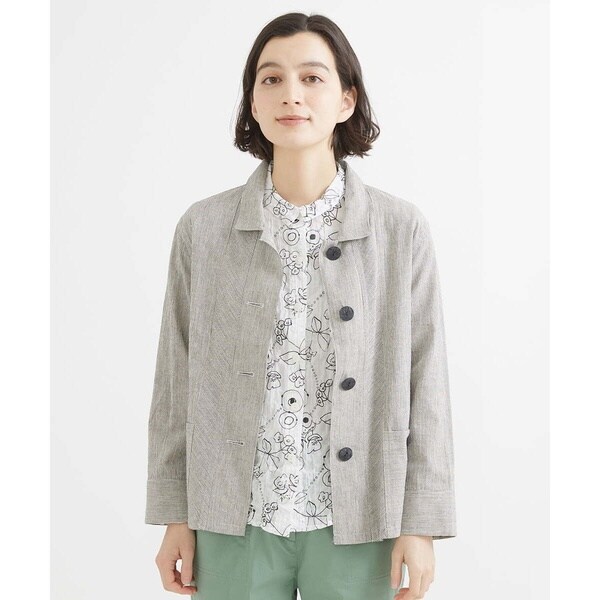 1245 GIANNI LO GIUDICE 【L】グレー スラックス ワッシャーコットン