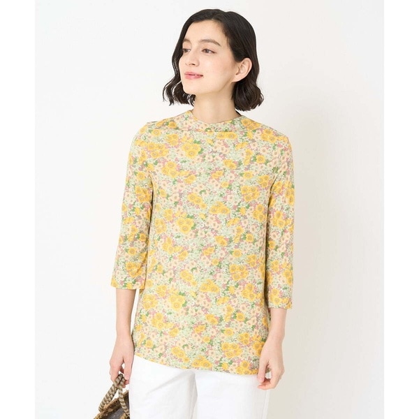 LIBERTYプリント7分袖カットソー(GLORIA FLOWER) | ジャンニ・ロ