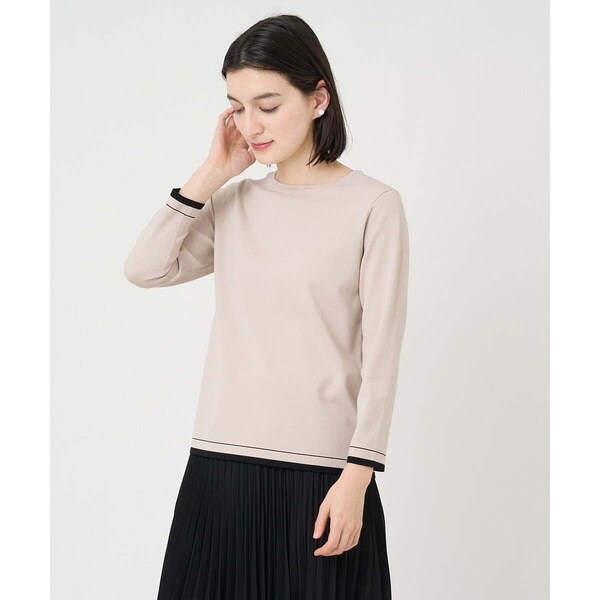 ES RECH / ジョルジュ・レッシュ [アンサンブル対応]7分袖バイカラーニット アンサンブル対応]7分袖バイカラーニット | ジョルジュ