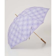 [晴雨兼用]レーシータイルプリントパラソル