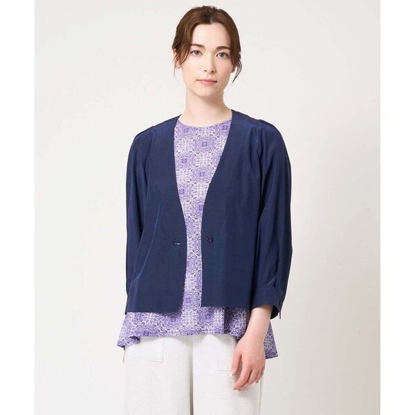 クリスチャンオジャール（christianaujard）/ノーカラー羽織ブラウス ノーカラー羽織ブラウス | クリスチャンオジャール(christianaujard