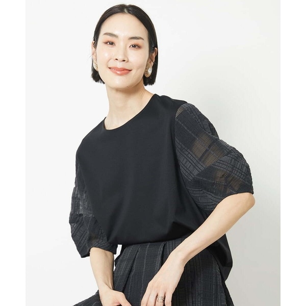 ミッシェルクラン ギャザースリーブカットソー M 小さいサイズ