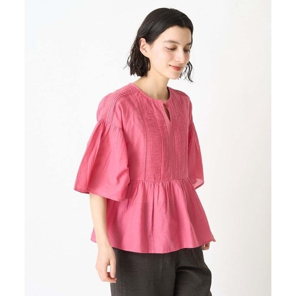 ジャンニ・ロ・ジュディチェ（GIANNI LO GIUDICE）/コットンボイルショート丈ブラウス コットンボイルショート丈ブラウス | ジャンニ・ロ・ジュディチェ