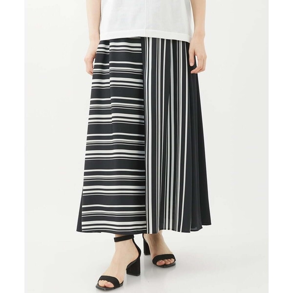 ジョルジュ・レッシュ（ES RECH）/[セットアップ対応]ランダムストライプサイドプリーツパンツ セットアップ対応]ランダムストライプサイドプリーツパンツ