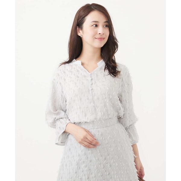 小さいサイズ】釦デザインチュールトップス/前後2way/洗える | MK