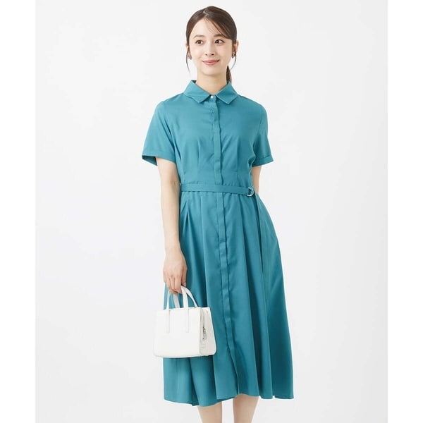 小さいサイズ】ウエストタックシャツワンピース/洗える | MK