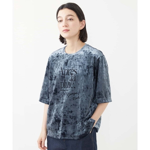 接触冷感]ドライコットンロゴ刺繍カットソー | ジョルジュ・レッシュ