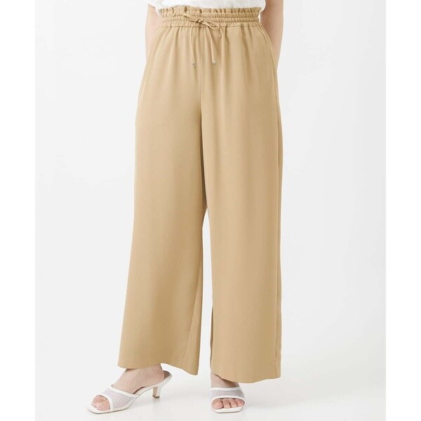 MK ミッシェルクラン（MK MICHEL  ）/【小さいサイズ】リラクシーワイドシルエットパンツ/洗える 小さいサイズ】リラクシーシルエットイージーワイドパンツ/洗える | MK