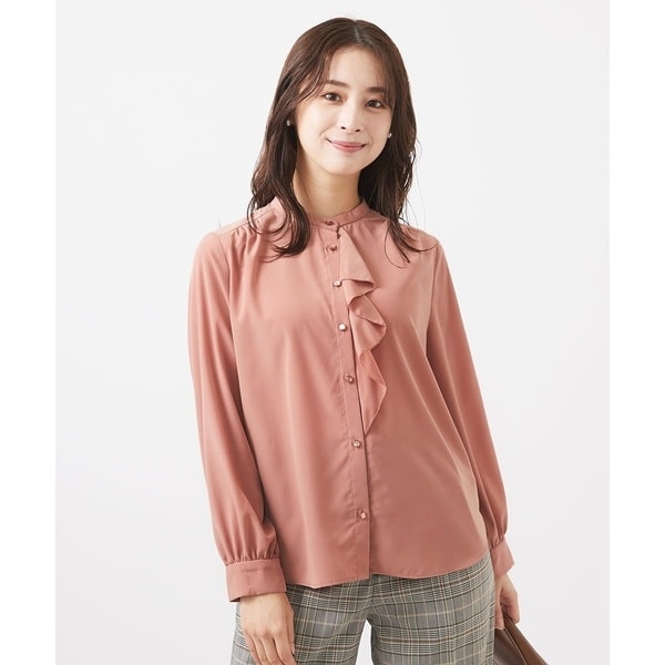 小さいサイズ】フロントフリルブラウス/洗える | MK ミッシェルクラン