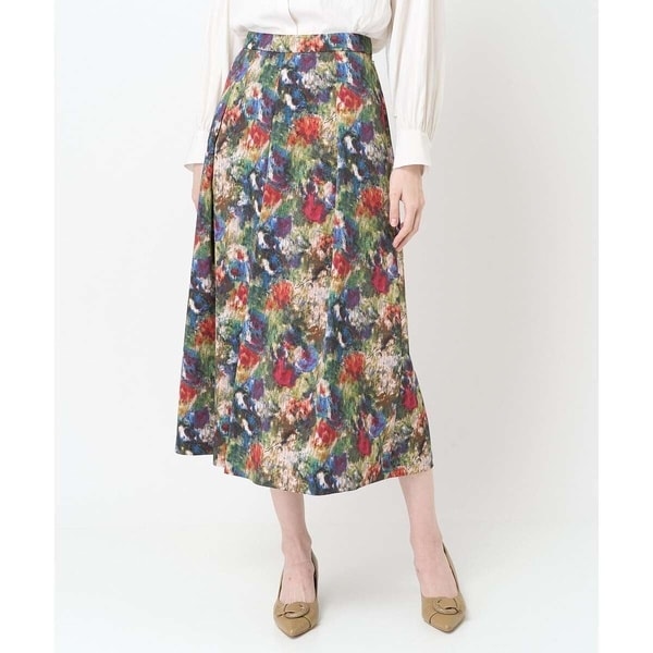 クリスチャンオジャール（christianaujard）/ぼかしフラワープリントスカート ぼかしフラワープリントスカート | クリスチャンオジャール