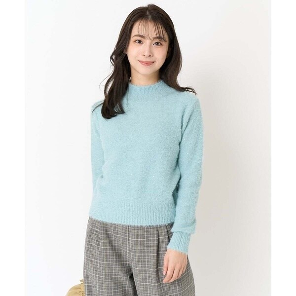 MK ミッシェルクラン（MK MICHEL  ）/【小さいサイズ】スパンコールシャギーニット/洗える 小さいサイズ】スパンコールシャギーニット/洗える | MK ミッシェル