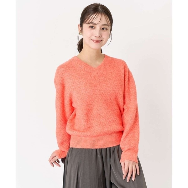 MK ミッシェルクラン（MK MICHEL  ）/【小さいサイズ】ポコポコVネックニット/洗える 小さいサイズ】ポコポコVネックニット/洗える | MK ミッシェルクラン