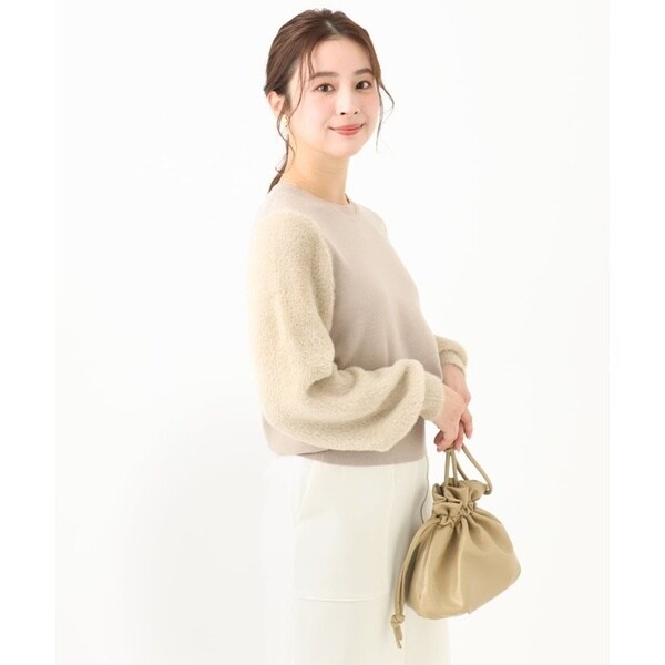 小さいサイズ]ミニケーブルボトルネックプルオーバー | ミッシェル