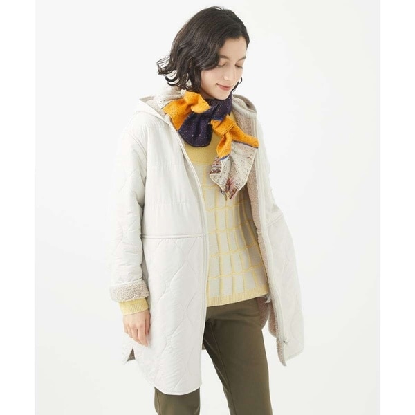 NOBLE ミルキーシアースタンドカラーパーカーブルゾン ミルキーシアースタンドカラーパーカーブルゾン | ノーブル