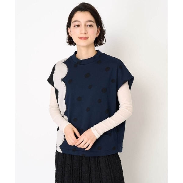 日本製]フロッキードットプリントカットソー | ジャンニ・ロ・ジュディ