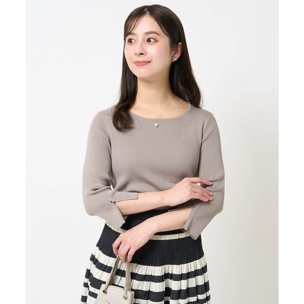 小さいサイズ】ハイネックAラインニットチュニック/洗える | MK