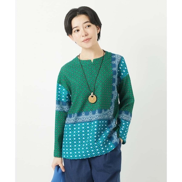 ウール混ボイルリボンプリントブラウス | ジャンニ・ロ・ジュディチェ