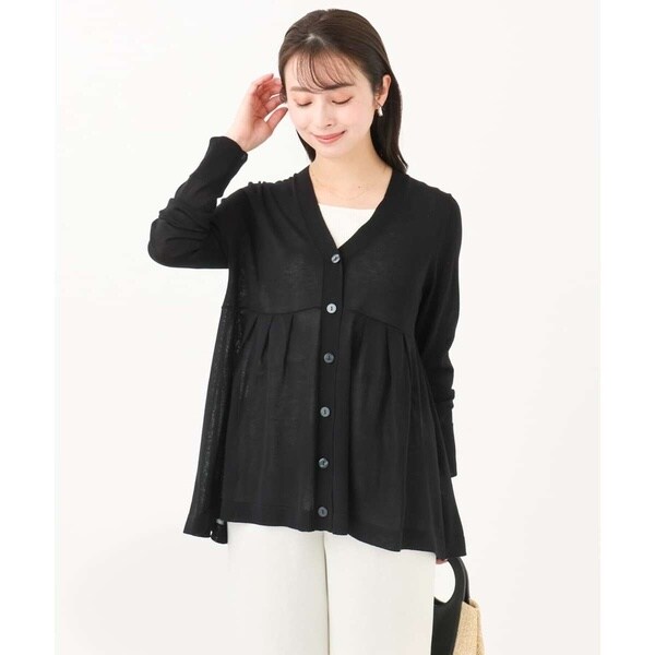 小さいサイズ]ラムウールVネックカーディガン | ミッシェルクラン