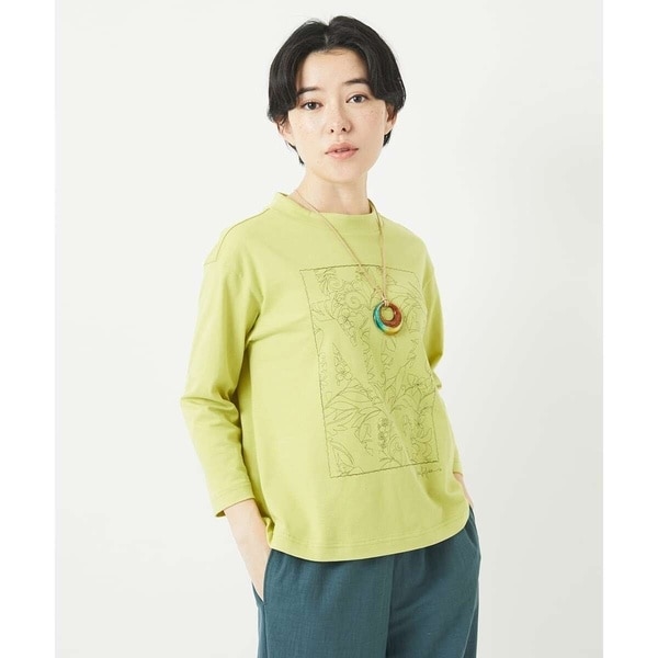 ES RECH / ジョルジュ・レッシュ [日本製]幾何ジャガードボトルネックカットソー 日本製]幾何ジャガードボトルネックカットソー(カットソー・T