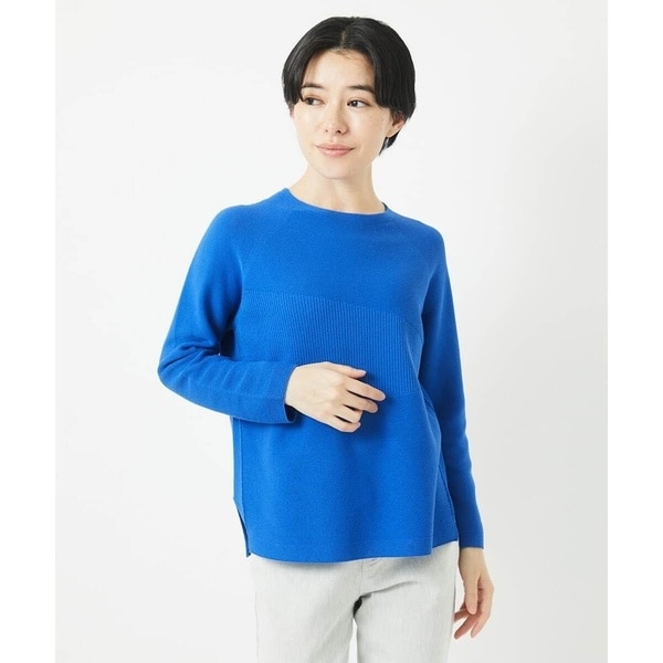 ES RECH / ジョルジュ・レッシュ [アンサンブル対応]7分袖バイカラーニット アンサンブル対応]7分袖バイカラーニット | ジョルジュ