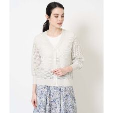 メッシュニットカーディガン