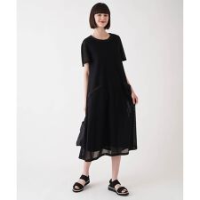 【小さいサイズ】ラッセルメッシュAラインワンピース