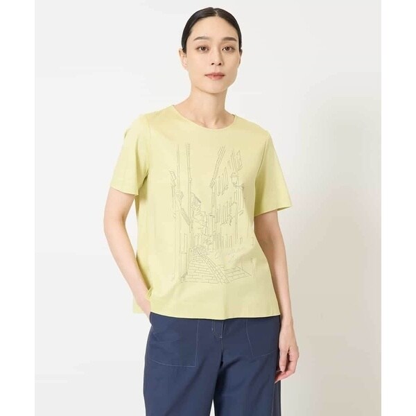 tシャツ DROIT BELLO（ドロイトベロ）ピンクブラッシュPARIS Tシャツ レディース DROIT BELLO（ドロイトベロ）PINKブラッシュPARIS Tシャツ | B