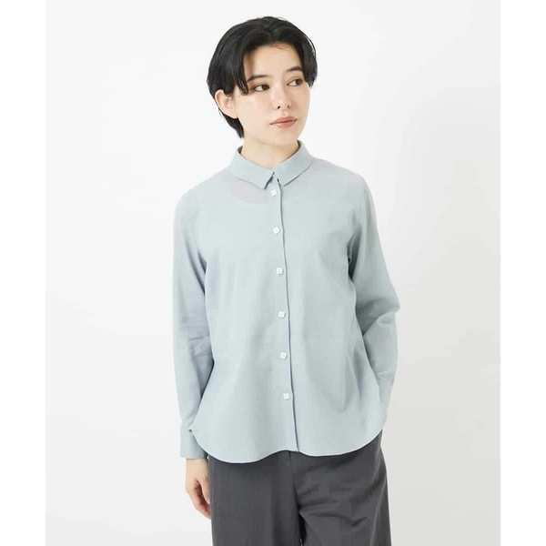 GIANNI LO GIUDICE / ジャンニ・ロ・ジュディチェ [洗える]ウォッシャブルリネンＴブラウス 洗える]ウォッシャブルリネン刺繍半袖ブラウス | ジャンニ・ロ