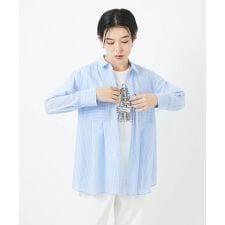 [日本製]サンディーローンタックシャツブラウス
