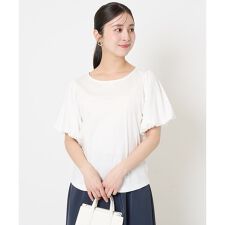 【小さいサイズ】バルーンスリーブカットソー/接触冷感/洗える