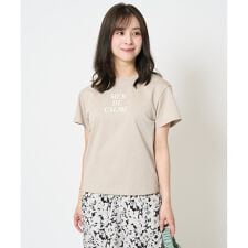 【小さいサイズ】ベーシックロゴTシャツ/洗える