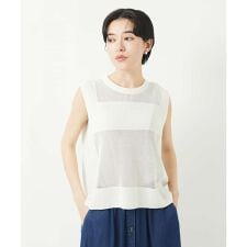 [新色追加]バックスリットメッシュニットベスト