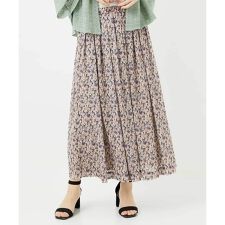 ぼかしフラワーチュールスカート