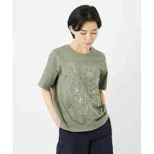 【小さいサイズ】ステッチ刺繍デザインTシャツ