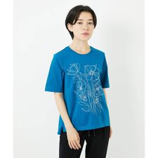 【小さいサイズ】ステッチ刺繍デザインTシャツ